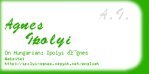 agnes ipolyi business card